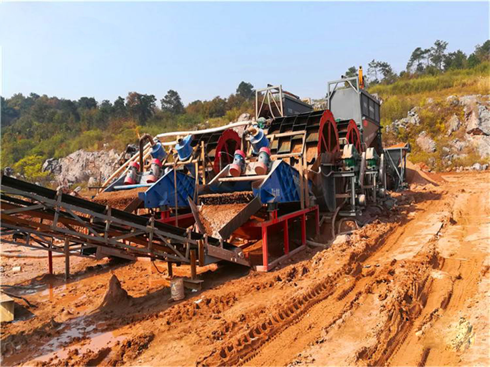 河南鄭州五排槽水洗輪洗沙機砂石料生產線完工